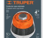 GRATA COPA ALAMBRE ONDULADO 4" PARA ESMERIL TRUPER