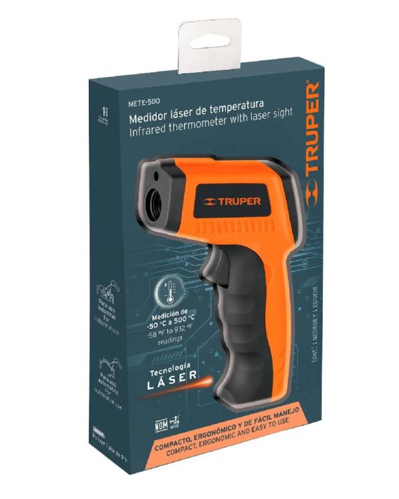 MEDIDOR INFRARROJO DE TEMPERATURA 500?C TRUPER