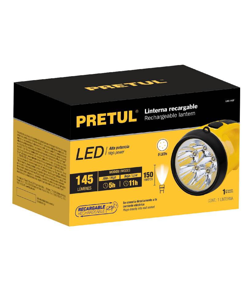 Linterna de Cabeza Pretul Led con Pilas