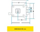 CERRADURA DE SOBREPONER 987 PLUS ALARMA YALE