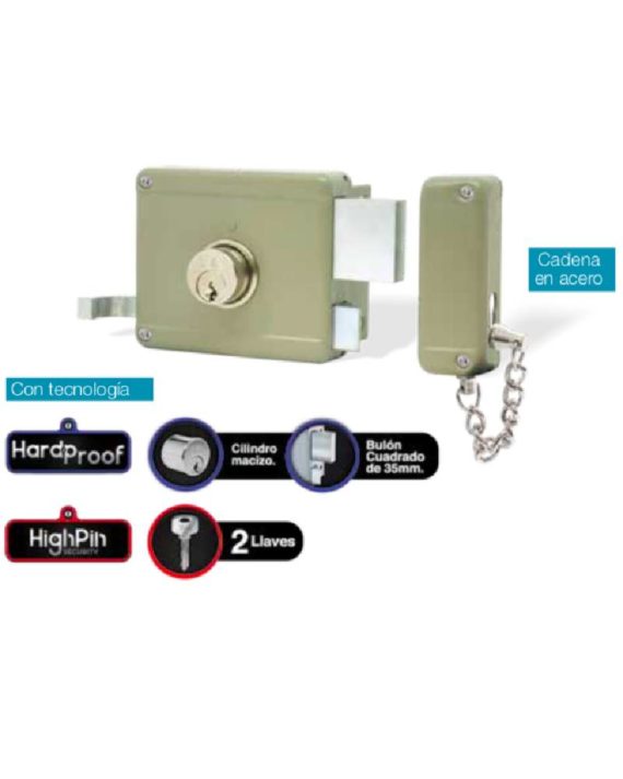 CERRADURA DE SOBREPONER 31610 CORRIENTE YALE