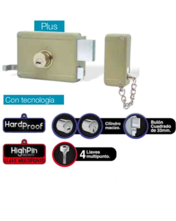 CERRADURA DE SOBREPONER 3610 PLUS YALE