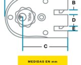 CERRADURA DE SOBREPONER 396  ROSETA CORRIENTE  YALE