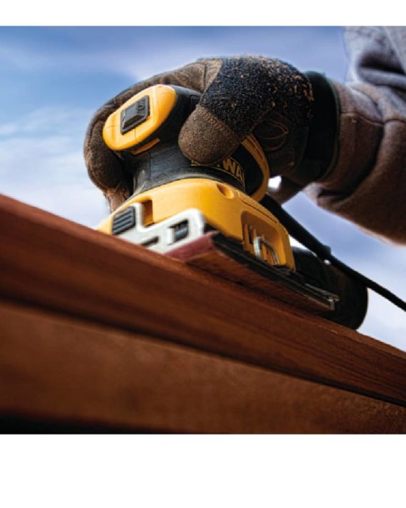 KIT DE LIJADORA DE AGARRE DE PALMA DE 1/4 HOJA DWE6411K DEWALT