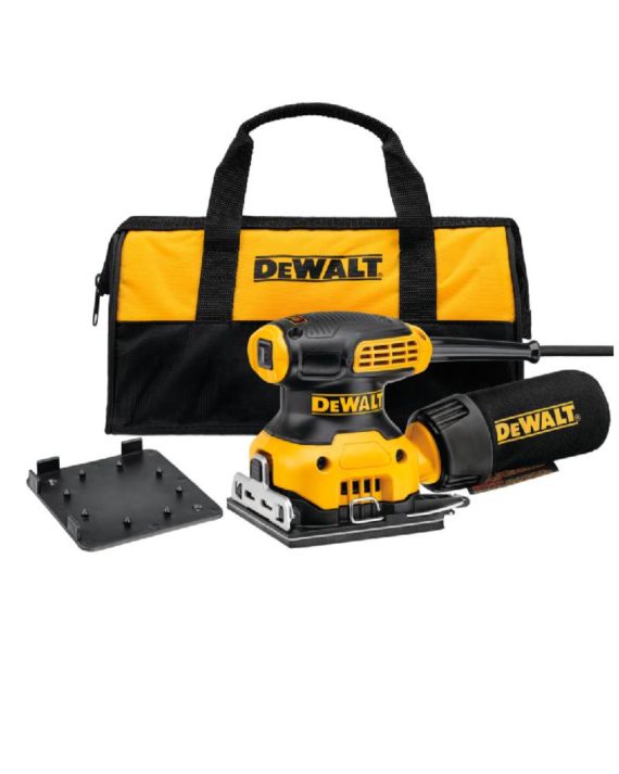 KIT DE LIJADORA DE AGARRE DE PALMA DE 1/4 HOJA DWE6411K DEWALT