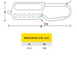 PINZA DE BLOQUEO NYLON-DIEL?CTRICA  YALE