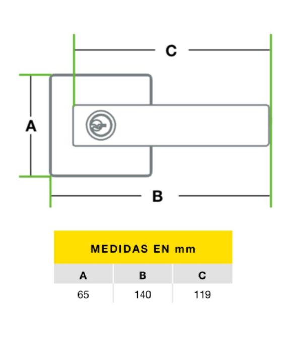 CERRADURA CILINDRICA BARI YALE