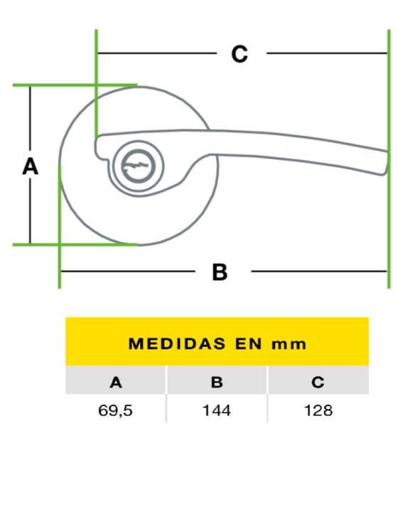 CERRADURA CILINDRICA CAPRI YALE
