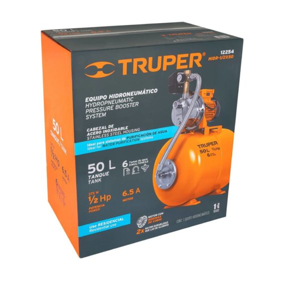 BOMBA HIDRONEUM?TICA 1/2HP 50L TRUPPER