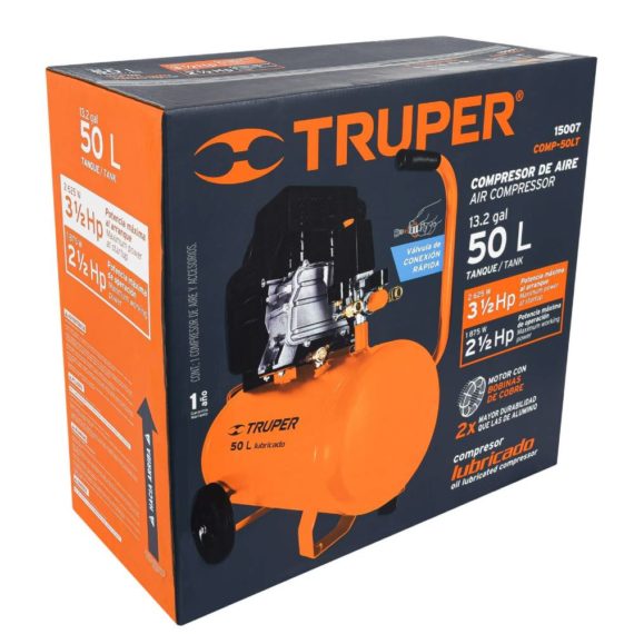 COMPRESOR LUBRICADO DE AIRE 50L TRUPPER