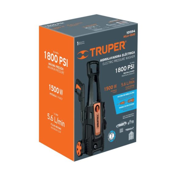 HIDROLAVADORA ELECTRICA 1800 PSI. TRUPER