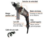 ROTOMARTILLO 1/2" 1200W INDUSTRIAL. TRUPER