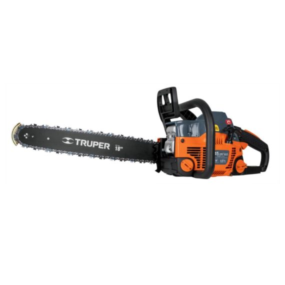 MOTOSIERRA 45CC GASOLINA CON BARRA DE 18". TRUPER
