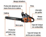 MOTOSIERRA 45CC GASOLINA CON BARRA DE 18". TRUPER