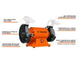 ESMERIL DE BANCO DE 8" DE 3/4 HP. TRUPER